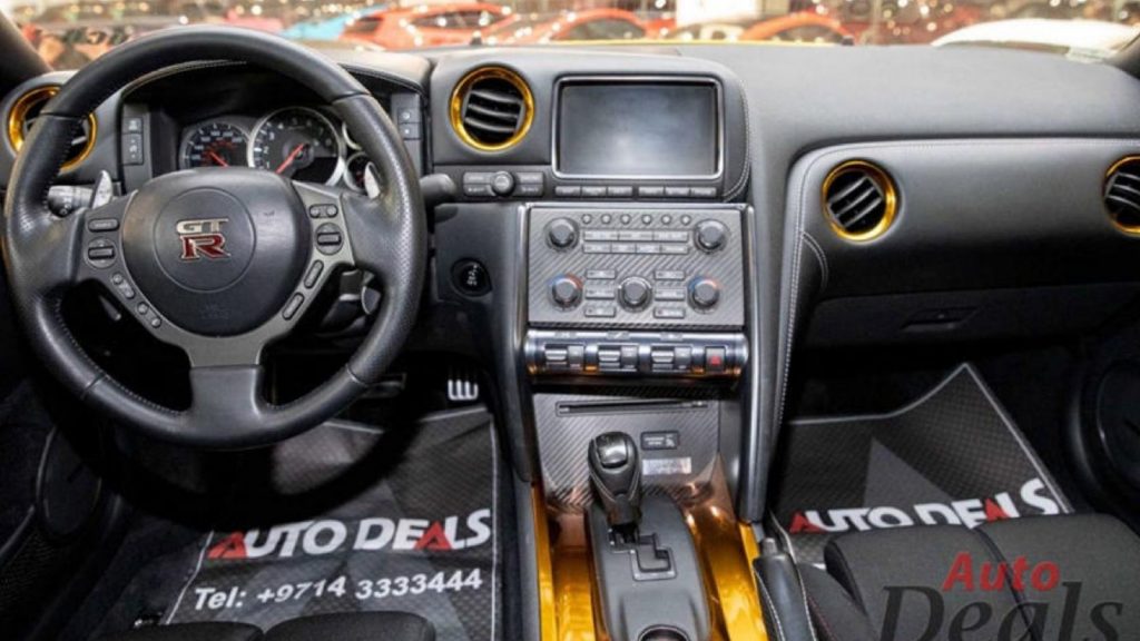 Inside Nissan GT-R Gold Plated Edition