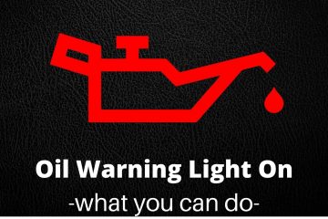 oil warning light on